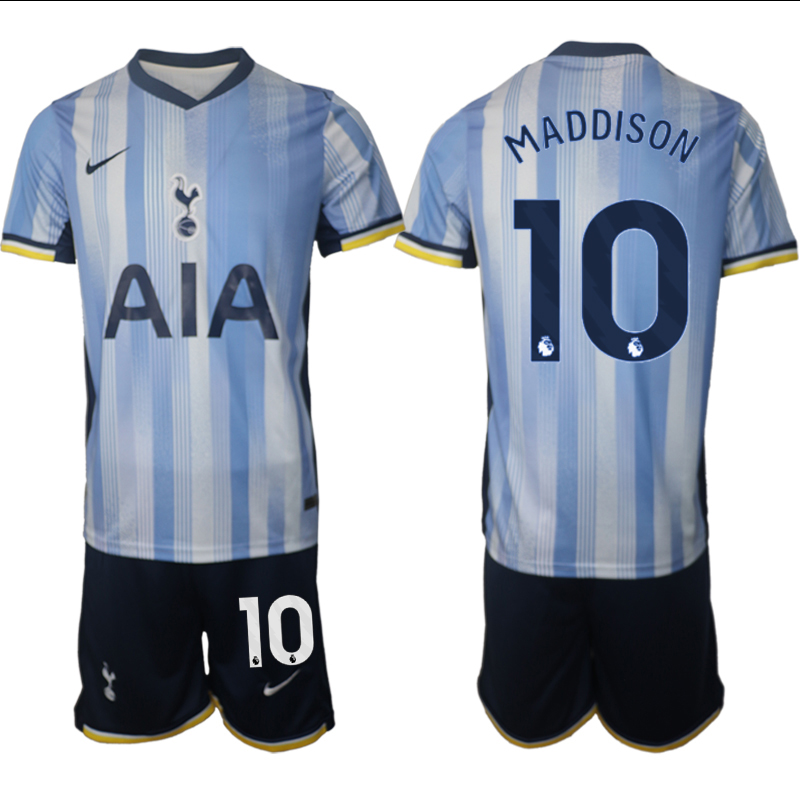 Men 2024-2025 Club Tottenham away Blue #10 Soccer Jerseys